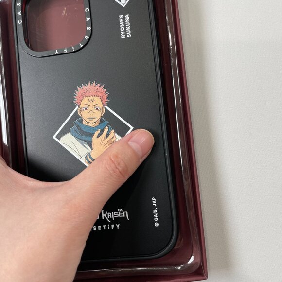 CASETiFY Jujutsu Kaisen Ryomen Sukuna Case iPhone 14 Pro Max Matte Black MagSafe - Picture 3 of 16